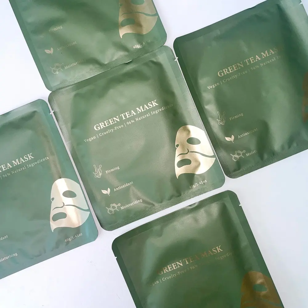 OEMODM Green Matcha Tea Collagen Facial Mask Pure Natural Organic (8).jpg