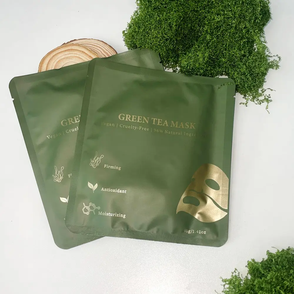 OEMODM Green Matcha Tea Collagen Facial Mask Pure Natural Organic (2).jpg
